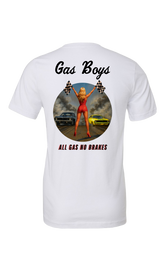 Racing Girl Tee (White) – Unisex